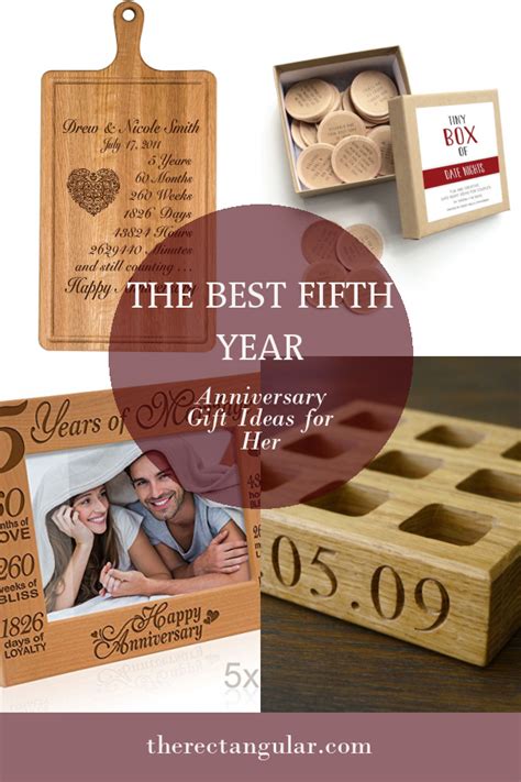 fifth year anniversary gift ideas